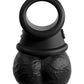 King Cock Elite The Crown Jewels Vibrating Swinging Balls - Black - SEXYEONE