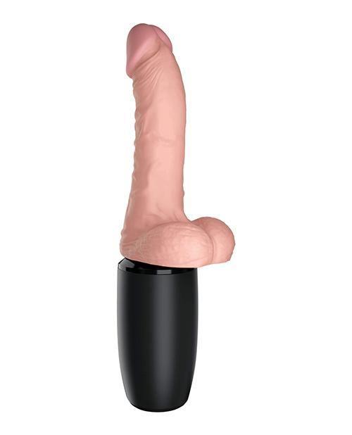 product image,King Cock Plus Thrusting, Warming & Vibrating  6.5" Triple Threat Dong - SEXYEONE 