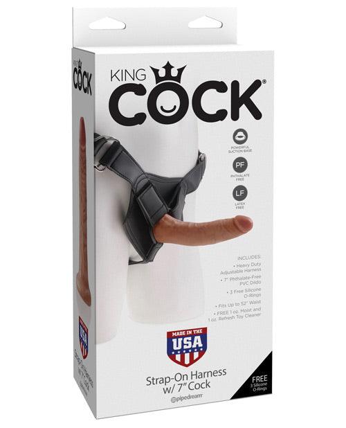 image of product,"King Cock Strap-on Harness W/7"" Cock" - SEXYEONE