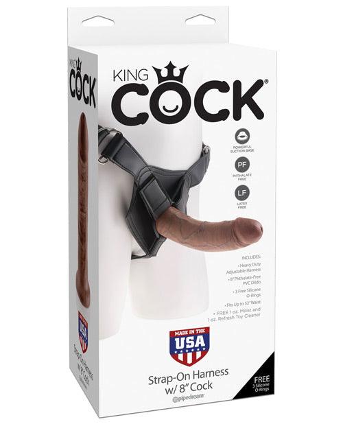 image of product,"King Cock Strap On Harness W/8"" Cock" - SEXYEONE