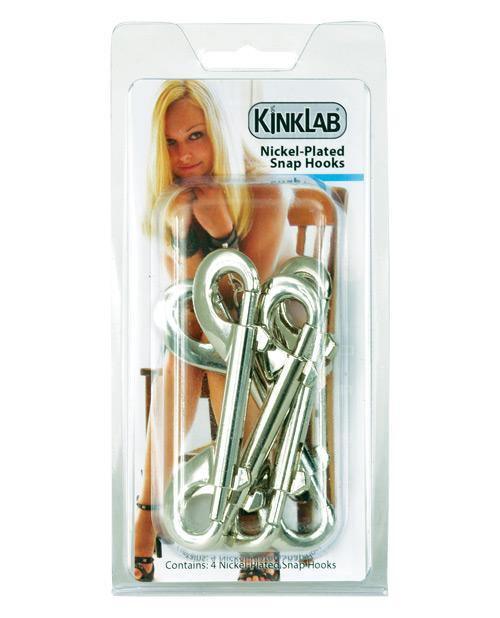 image of product,Kinklab Nickel Plated Snap Hooks - Pack Of 4 - SEXYEONE 