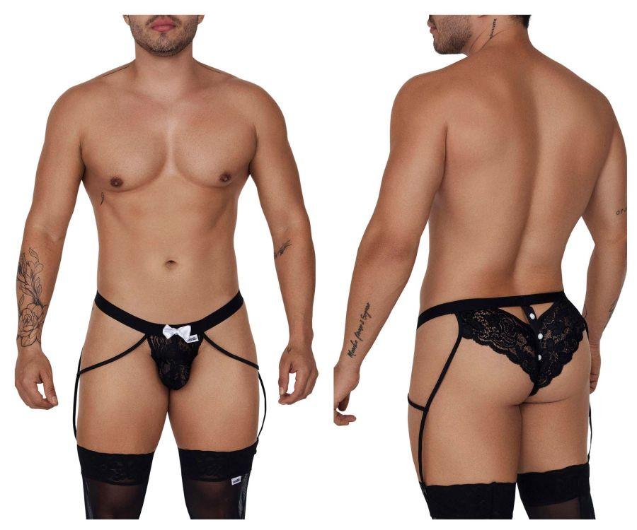 product image, Lace Garter Briefs - SEXYEONE