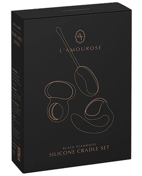 image of product,Lamourose Paramour Silicone Cradles - Black - SEXYEONE 