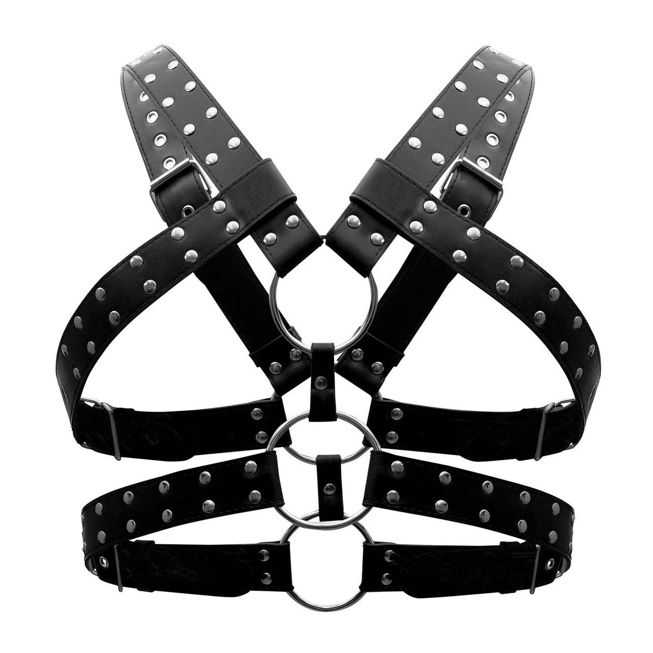 image of product,Leather Gemini Harness - SEXYEONE