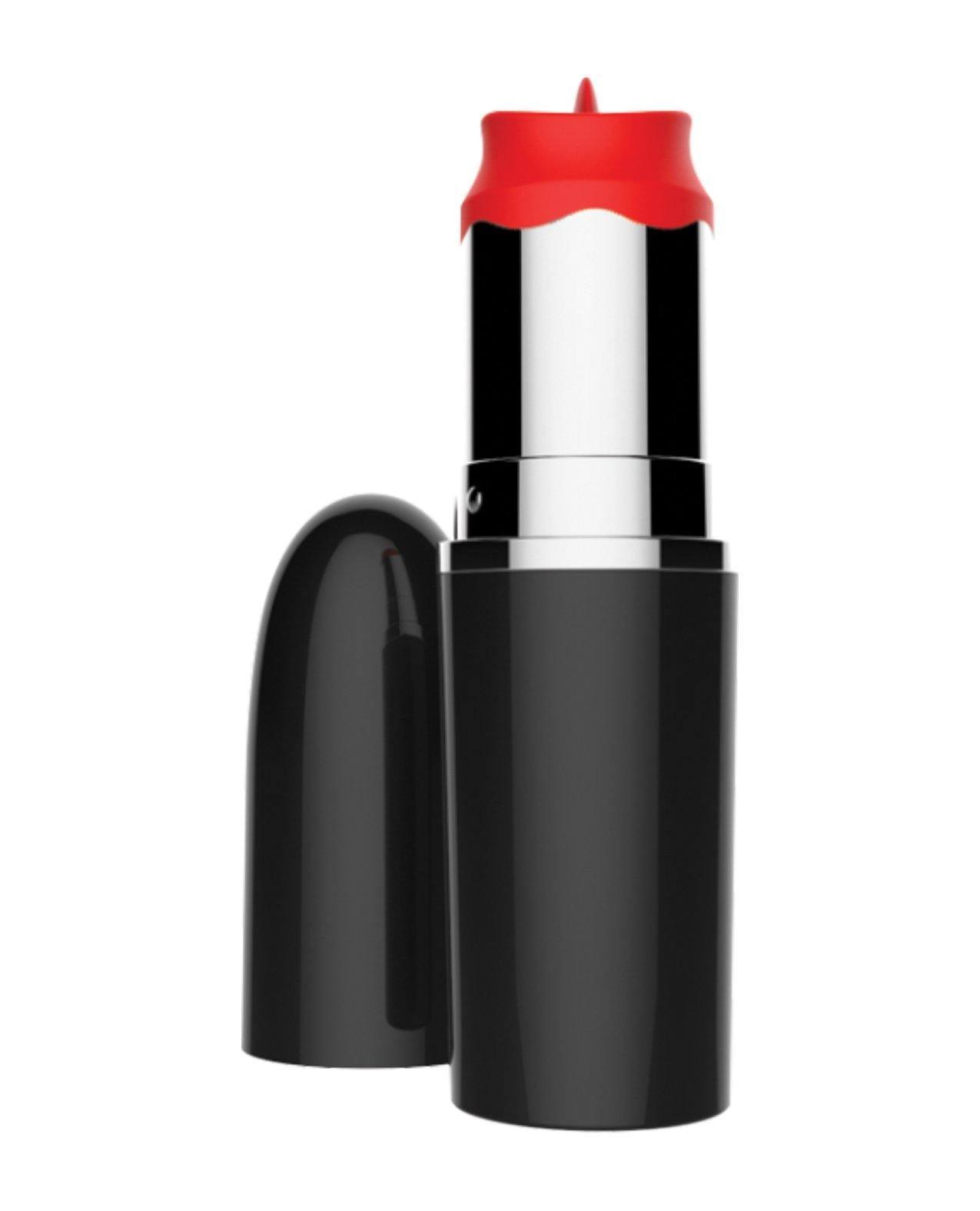 image of product,Lick Stick Rechargeable Discreet Lipstick Bullet W-high Speed Licking Tongue - SEXYEONE 