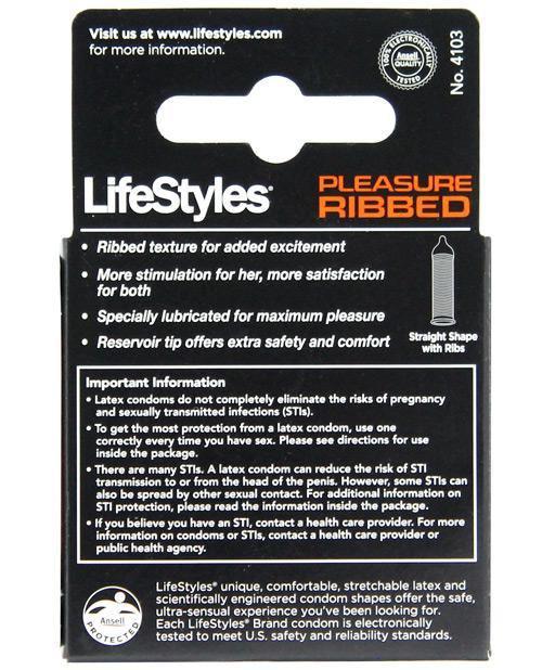 image of product,Lifestyles Ultra Ribbed - Box Of 3 - SEXYEONE 