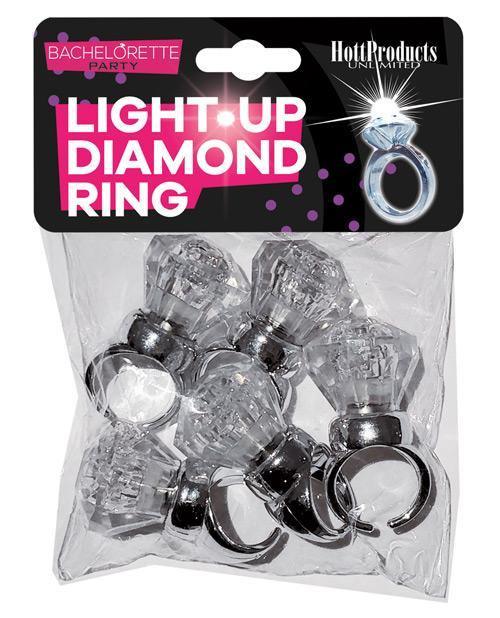 Light Up Diamond Ring - Pack Of 5 - SEXYEONE 