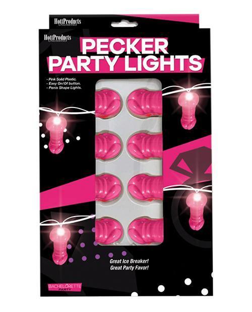 product image, Light Up Pink Pecker String Party Lights - SEXYEONE 