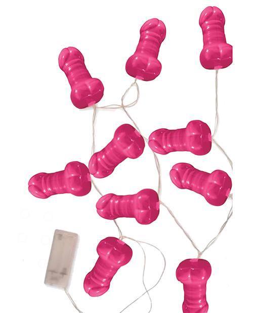 Light Up Pink Pecker String Party Lights - SEXYEONE 