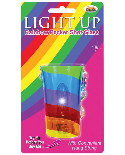 Light Up Rainbow Pecker Shot Glass - SEXYEONE