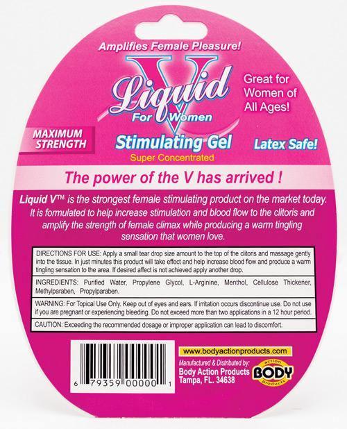 product image,Liquid V Female Stimulant - 10 Ml Bottle In Clamshell - SEXYEONE 