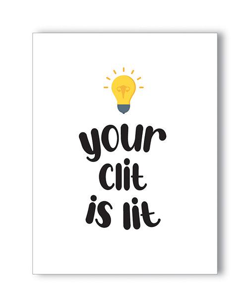product image, Lit Clit Naughty Greeting Card - SEXYEONE