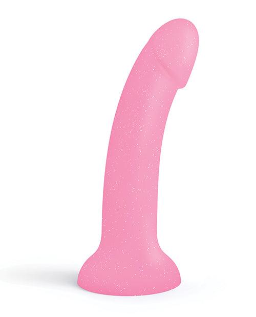 Love To Love Curved Suction Cup Dildolls Glitzy - Glitter Pink - SEXYEONE