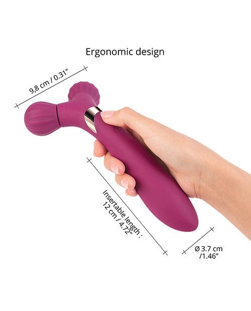 image of product,Love To Love Fireball Forked Vibrator - Plum Star - SEXYEONE