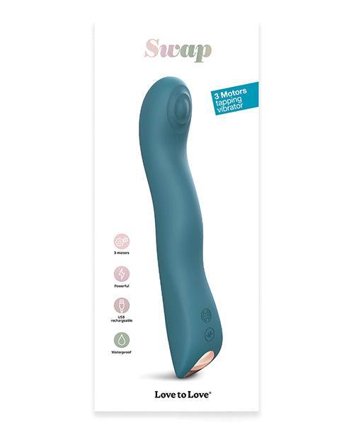 product image, Love To Love Swap Tapping Vibrator - Teal Me - SEXYEONE