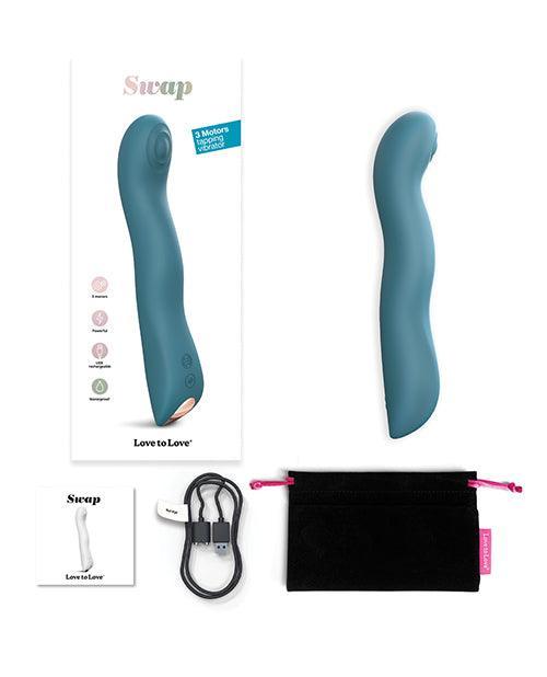 product image,Love To Love Swap Tapping Vibrator - Teal Me - SEXYEONE