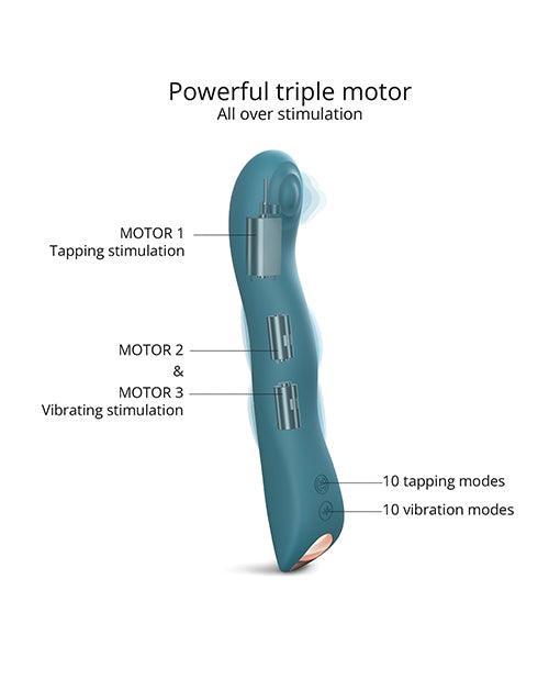 image of product,Love To Love Swap Tapping Vibrator - Teal Me - SEXYEONE