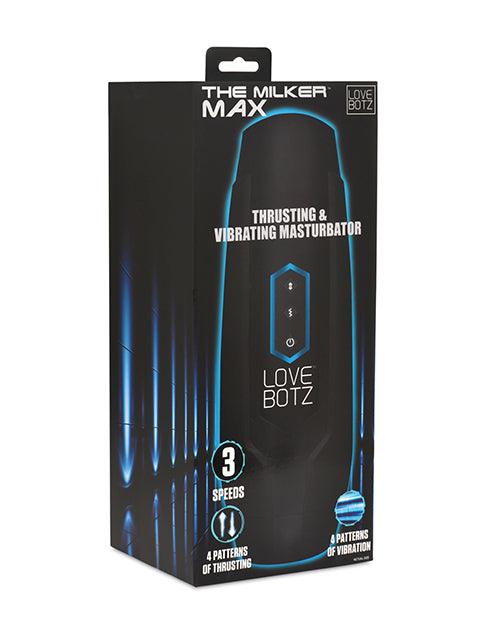 product image, LoveBotz The Milker Max 14X Thrusting & Vibrating Masturbator - Black - SEXYEONE