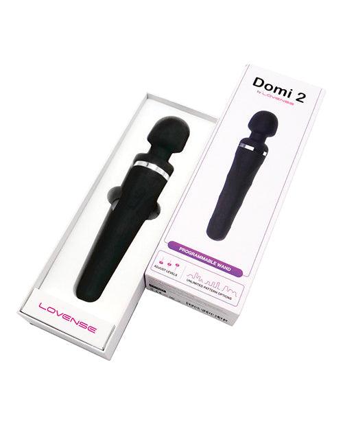 image of product,Lovense Domi 2 Flexible Rechargeable Mini Wand - Black - SEXYEONE
