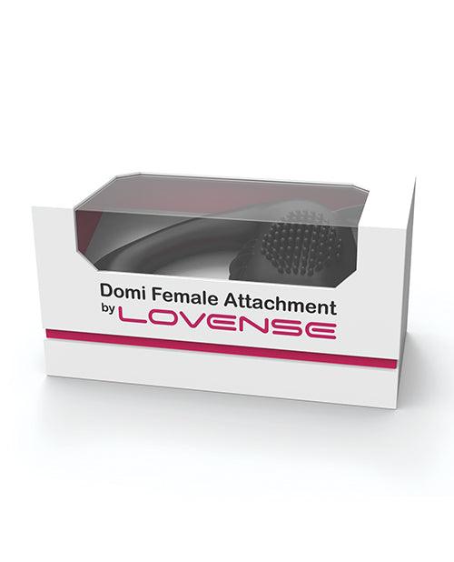 product image, Lovense Domi Flexible Rechargeable Mini Wand Female Attachment - Black - SEXYEONE
