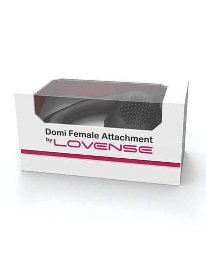 Lovense Domi Flexible Rechargeable Mini Wand Female Attachment - Black - SEXYEONE