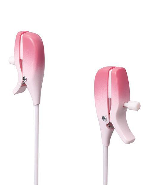 product image,Lovense Gemini Vibrating Nipple Clamps - Pink - SEXYEONE