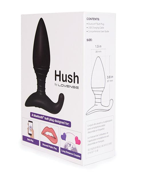 image of product,Lovense Hush Butt Plug - Black - SEXYEONE