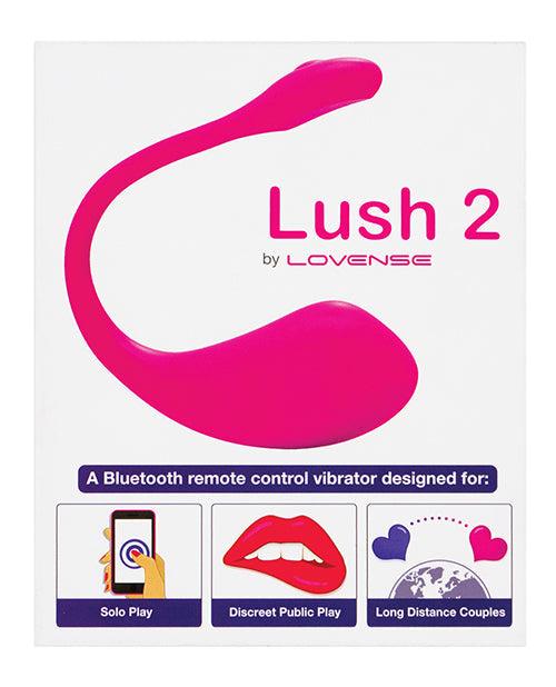 product image,Lovense Lush 2.0 Sound Activated Vibrator - Pink - SEXYEONE