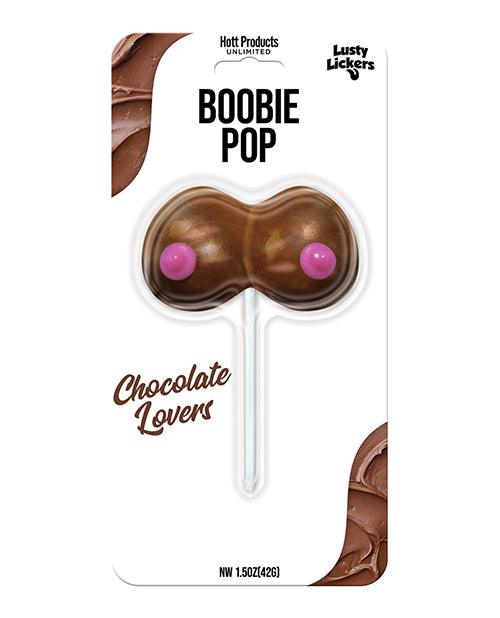 product image, Lusty Lickers Boobie Pop - Chocolate Lovers - SEXYEONE