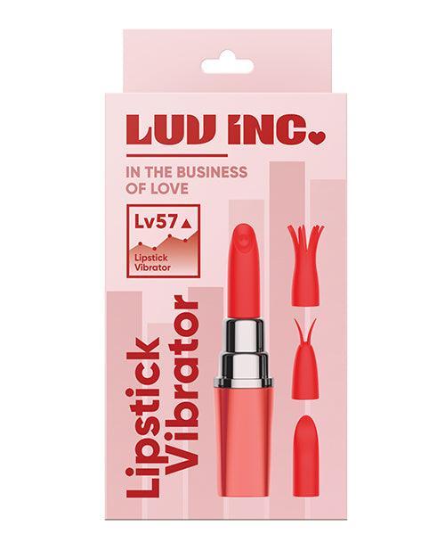 image of product,Luv Inc. Lipstick Vibrator W/3 Heads - SEXYEONE