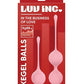 Luv Inc. Silicone Kegel Ball Set - SEXYEONE