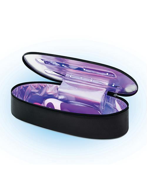 image of product,Luv Portable Uv Sanitizing Case - Black - SEXYEONE 