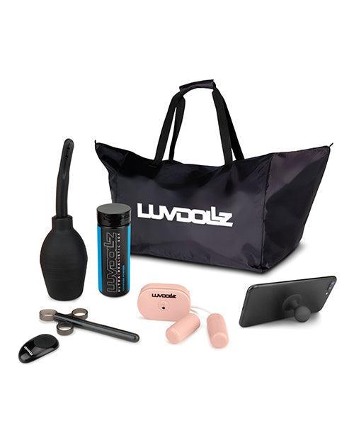image of product,Luvdolz Remote Control Rechargeable Pussy & Ass W-douche - Ivory - SEXYEONE