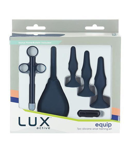 Lux Active Equip Silicone Anal Training Kit - Dark Blue - SEXYEONE 
