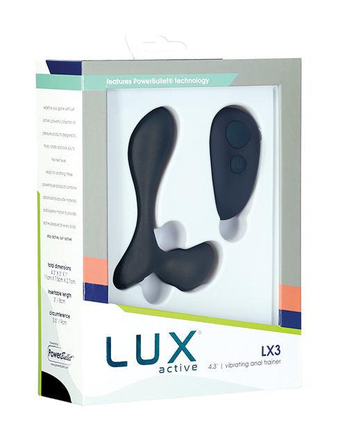 product image,Lux Active Lx3 4.3" Vibrating Anal Trainer - Dark Blue - SEXYEONE