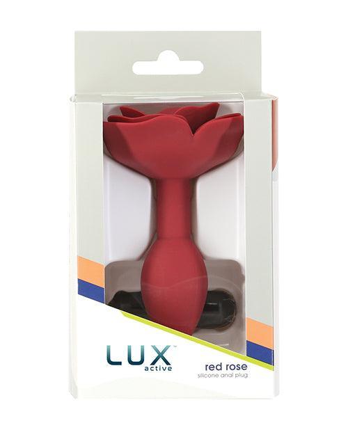 product image, Lux Active Red Rose Silicone Anal Plug - SEXYEONE