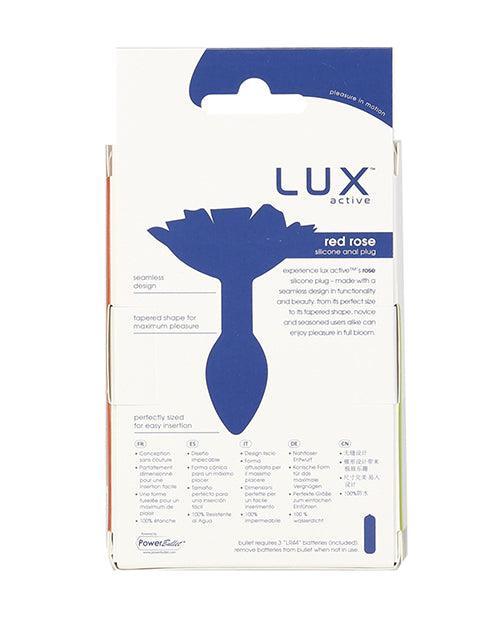 product image,Lux Active Red Rose Silicone Anal Plug - SEXYEONE