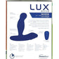 Lux Active Revolve 4.5" Rotating & Vibrating Anal Massager - Dark Blue - SEXYEONE 
