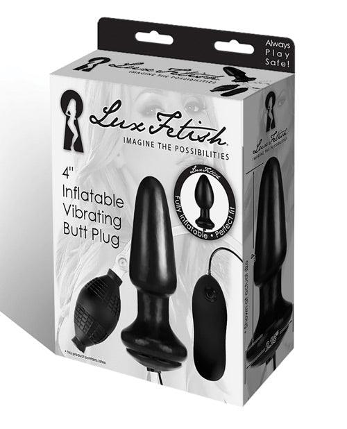 product image, Lux Fetish 4 inches Inflatable Vibrating Butt Plug - SEXYEONE