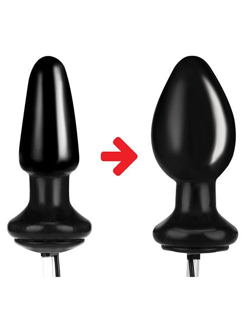 image of product,Lux Fetish 4 inches Inflatable Vibrating Butt Plug - SEXYEONE