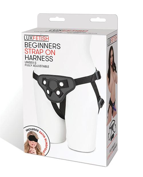 product image, Lux Fetish Beginners Strap On Harness - Black - SEXYEONE