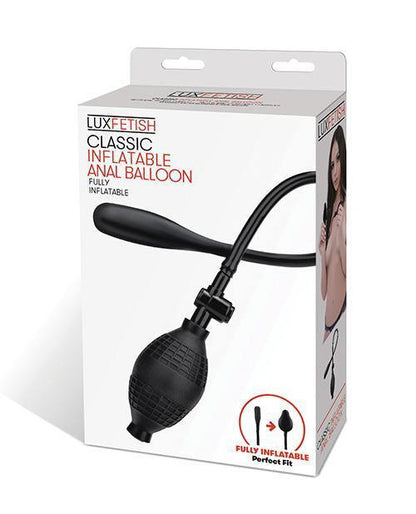 Lux Fetish Classic Inflatable Anal Balloon - Black - SEXYEONE 