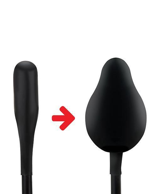 image of product,Lux Fetish Classic Inflatable Anal Balloon - Black - SEXYEONE 