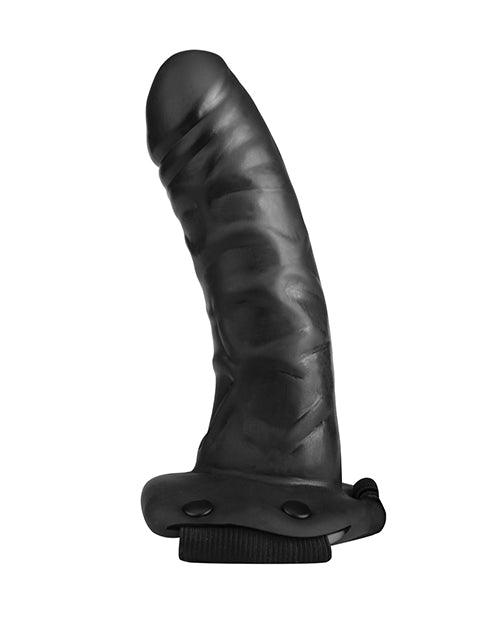 image of product,Lux Fetish Unisex Vibrating Hollow Strap On Dildo - SEXYEONE
