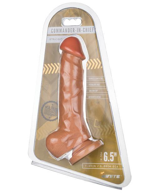 product image, Major Dick Straight W/balls & Suction Cup Commander In Chief - SEXYEONE