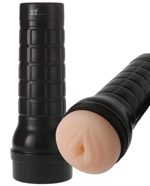 image of product,Malesation Horny Pussy Masturbator Black Case - Ivory - SEXYEONE 