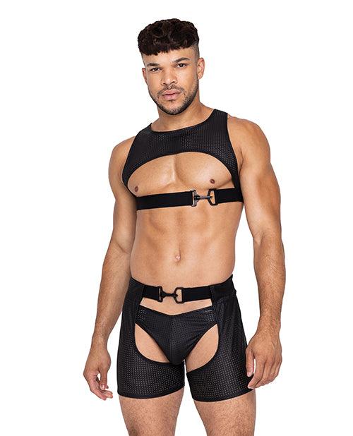 product image, Master Harness W/hook & Ring Closure Black - SEXYEONE