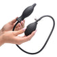 Master Series Dark Inflator Inflatable Silicone Anal Plug - Black - SEXYEONE