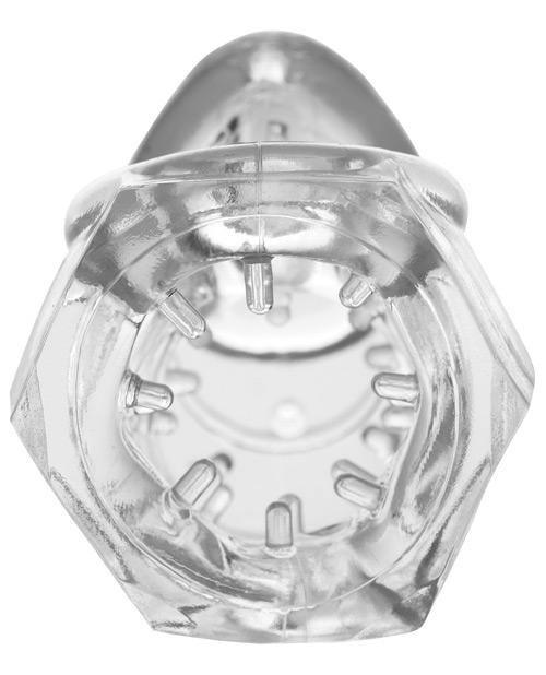 product image,Master Series Detained 2.0 Restrictive Chastity Cage W-nubs - Clear - SEXYEONE 