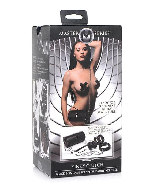 product image, Master Series Kinky Clutch Black Bondage Set W-carrying Case - SEXYEONE